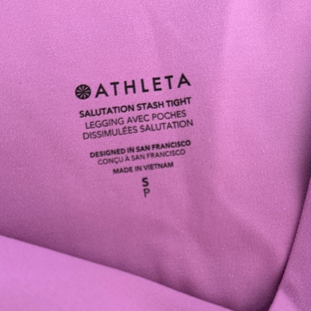 Athleta sz S Salutation Stash Tights NWT - Picture 5 of 7